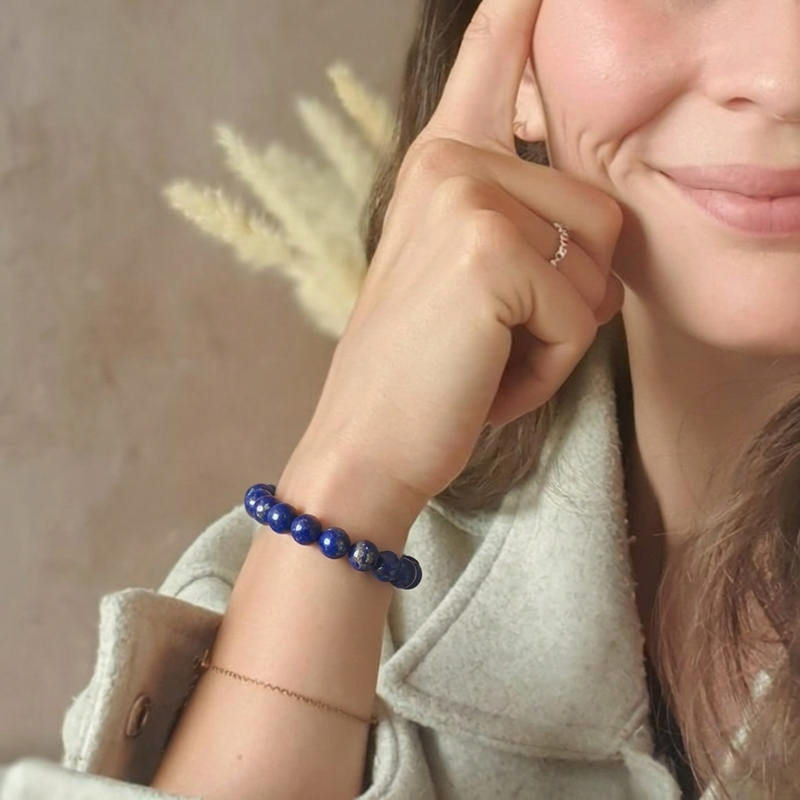 Bracelet "Contrôle" en Lapis Lazuli