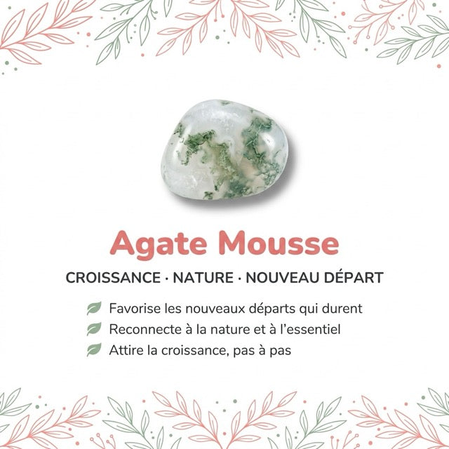 Vertus de la pierre : Agate Mousse