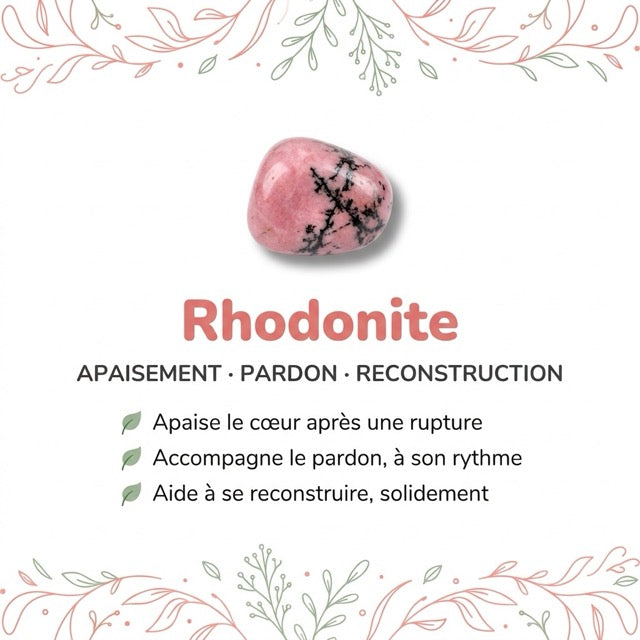Vertus de la pierre : Rhodonite