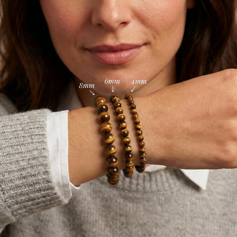 Bracelet "Confiance" en Oeil-de-Tigre