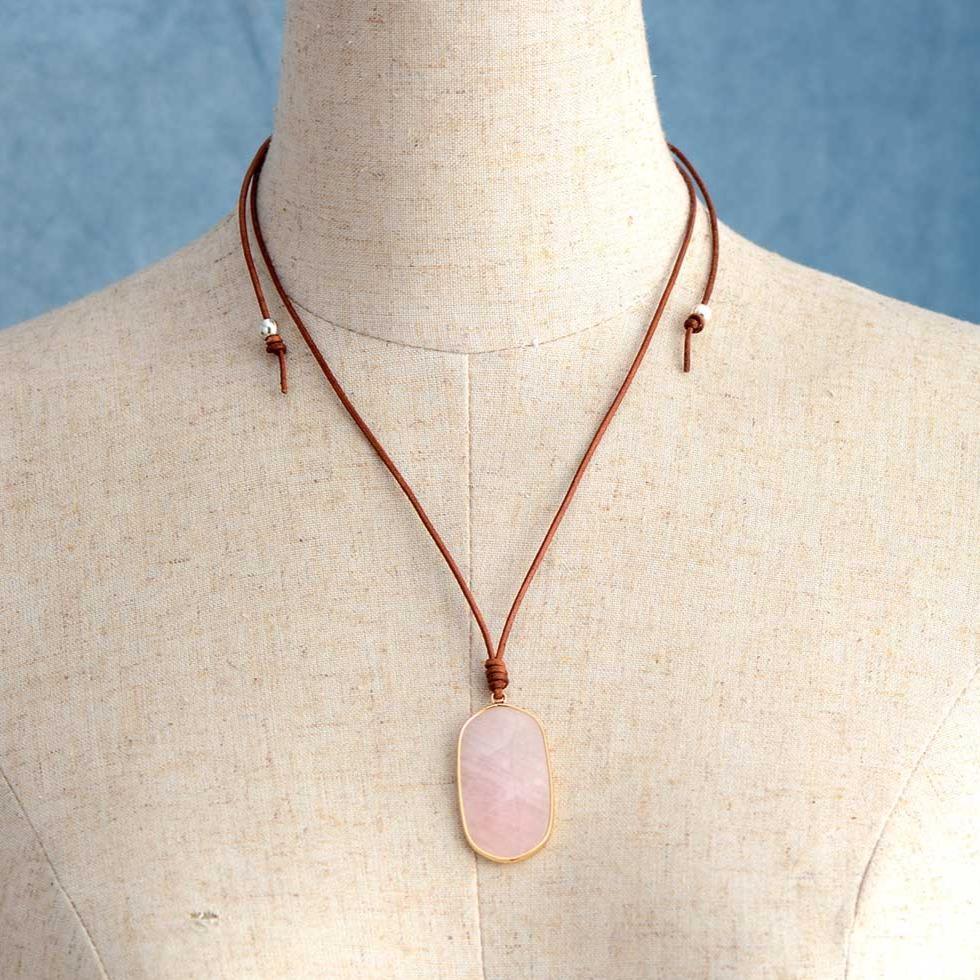 Collier Boho "Amour Inconditionnel" - Les Pierres du Bien-Être