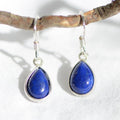 Boucles d'oreilles "Contrôle" en Lapis Lazuli Goutte (Argent 925)