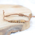 Bracelet Boho à perles et tressage "Soulagement" en Jaspe
