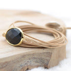 Bracelet Boho Filé "Force" en Onyx - lespierresdubienetre