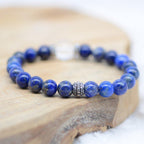 Bracelet Cristal "Contrôle" en Lapis Lazuli - lespierresdubienetre