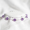 Bracelet en argent 925 "Sagesse" en Améthyste - Pièce Bijouterie - lespierresdubienetre