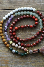 Collier Boho Mala 7 Chakras - lespierresdubienetre
