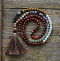 Collier Boho Mala 7 Chakras - lespierresdubienetre