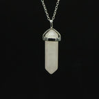 Pendentif "Amour" Pointe en Quartz Rose - lespierresdubienetre