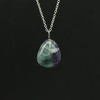 Pendentif "Concentration" en Fluorite Roulée - lespierresdubienetre