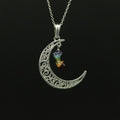 Pendentif "Lune" 7 chakras