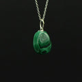 Pendentif "Paix" roulé en Malachite
